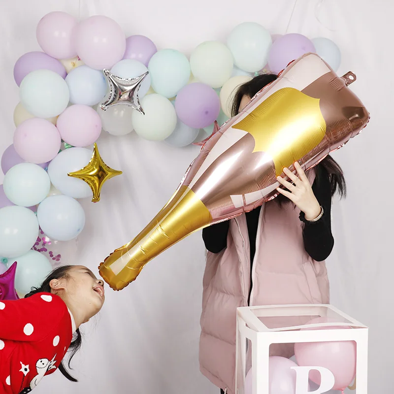 Bottle Champagne Aluminum Foil Balloon Party Birthday Wedding Decoration Event Bachelorette Supplies Globos Large Ballon Goblet
Bottle Champagne Aluminum Foil Balloon Party Birthday Wedding Decoration Event Bachelorette Supplies Globos Large Ballon Goblet