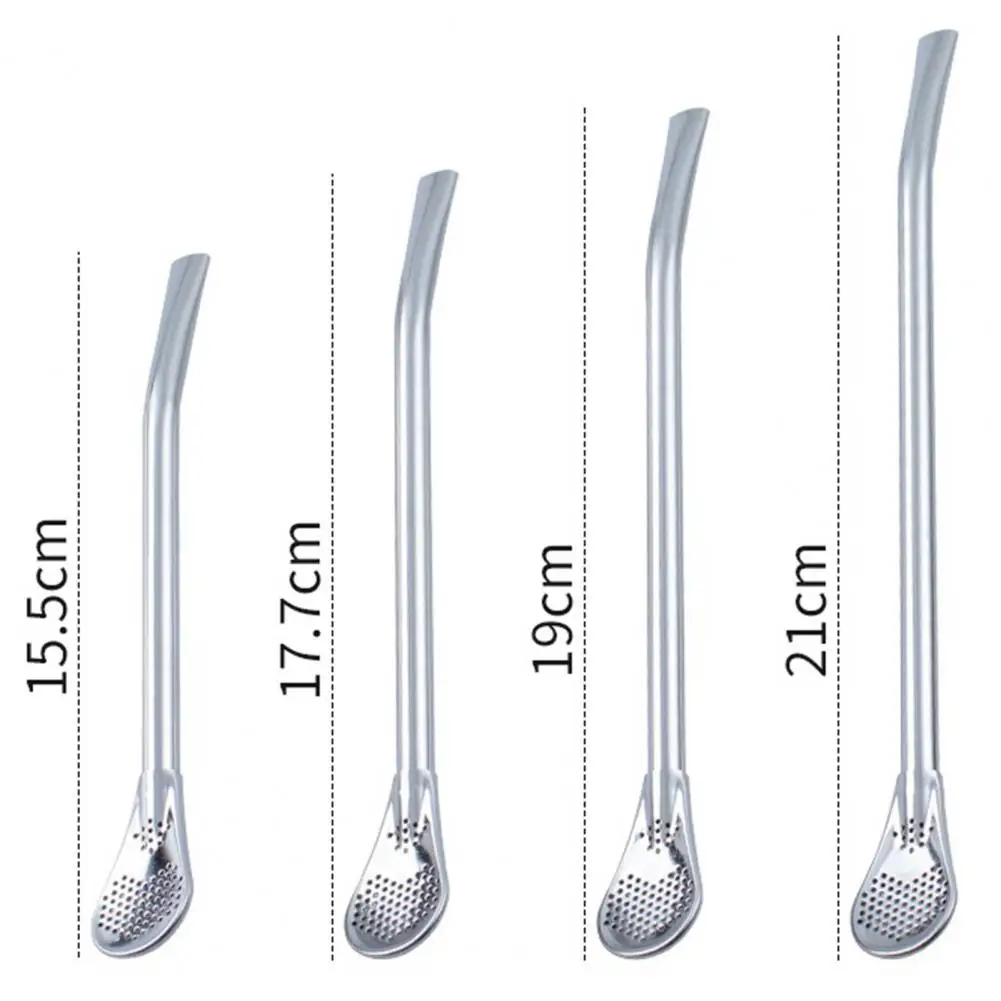 HOT SALES!!! 2Pcs Straw Spoon Long Handle Mixing Yerba Mate Stainless Steel Bombilla Filter Teaspoon for Party
HOT SALES!!! 2Pcs Straw Spoon Long Handle Mixing Yerba Mate Stainless Steel Bombilla Filter Teaspoon for Party