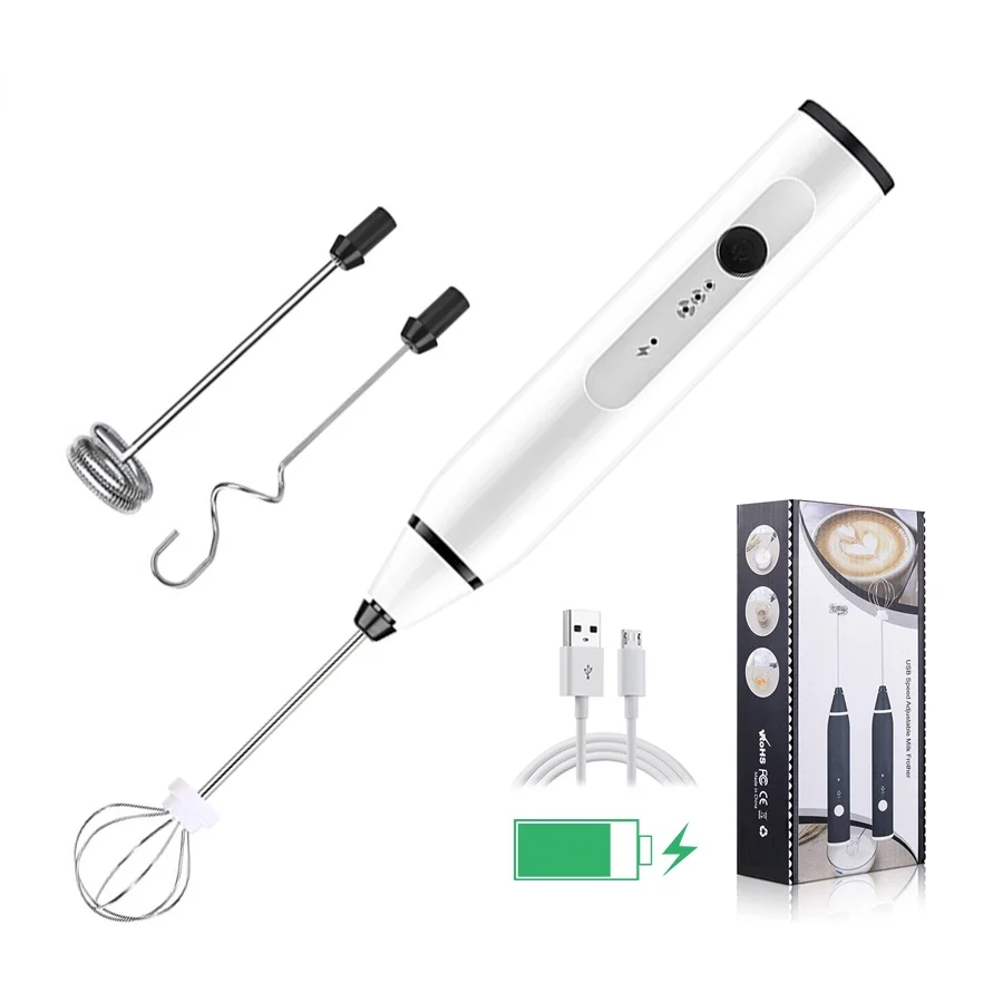 Milk Frother Mini Handheld Milk Foamer Chargeable Eggbeater Chocolate/Cappuccino Stirrer Portable Blender Kitchen Baking Tool
Milk Frother Mini Handheld Milk Foamer Chargeable Eggbeater Chocolate/Cappuccino Stirrer Portable Blender Kitchen Baking Tool