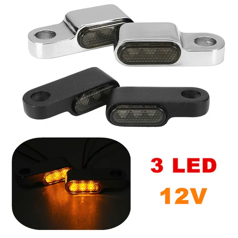 2x 12V 3 LED Motorcycle Turn Signal Indicator Lights Handlebar Amber Blinker Signal Lamps Aluminum Alloy Waterproof Universal
2x 12V 3 LED Motorcycle Turn Signal Indicator Lights Handlebar Amber Blinker Signal Lamps Aluminum Alloy Waterproof Universal