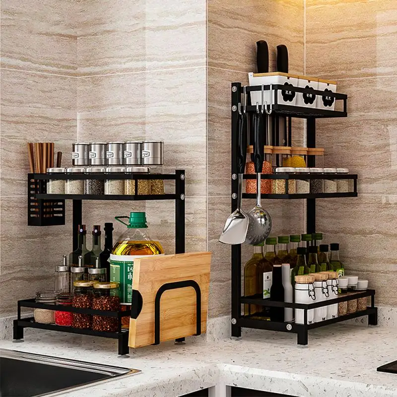 Kitchen Storage Holder Rack Shelf Seasoning Rack 2 Tier Multi-functional Sidewall Hang Holder Kitchen Season Organizer Shelf
Kitchen Storage Holder Rack Shelf Seasoning Rack 2 Tier Multi-functional Sidewall Hang Holder Kitchen Season Organizer Shelf