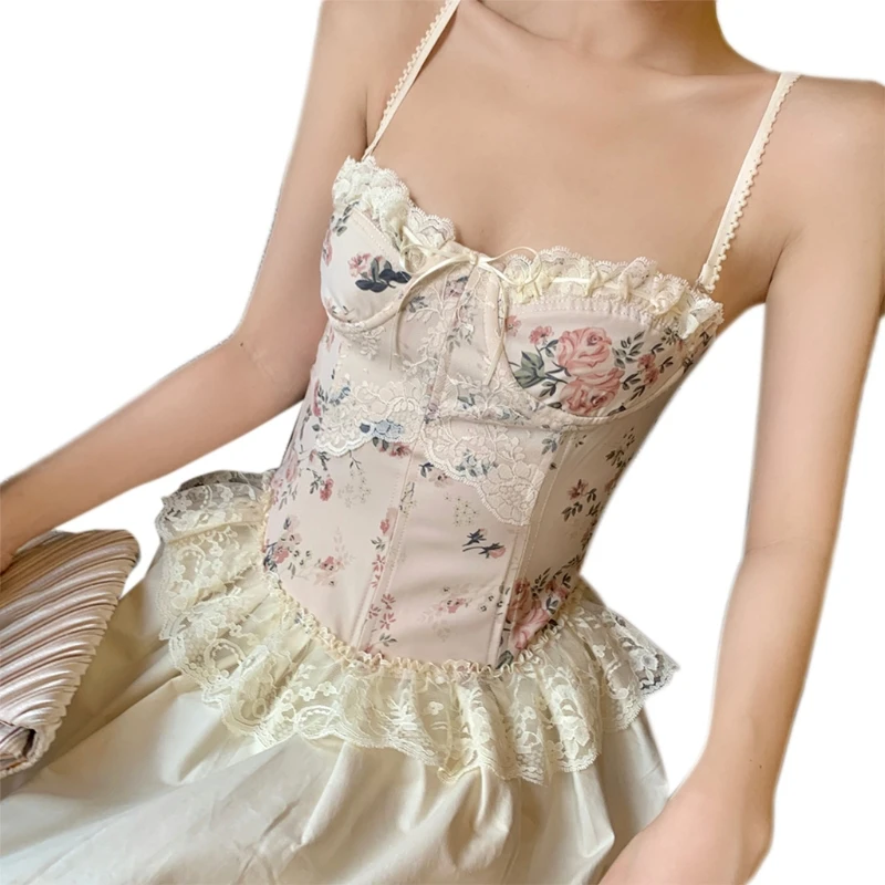 X5XD Floral Sling Waist Lace Feminine Dress Bustier Top Corset Women's Bustiers & Corsets Lace Vintage Style Romantic Corset
X5XD Floral Sling Waist Lace Feminine Dress Bustier Top Corset Women's Bustiers & Corsets Lace Vintage Style Romantic Corset