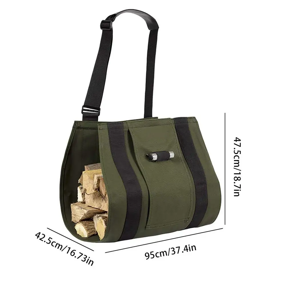 Portable Canvas Firewood Carrier Timber Bag Waterproof Anti-Slip Timber Carrier Holder Tote Bag For Outdoor Camping Picnic
Portable Canvas Firewood Carrier Timber Bag Waterproof Anti-Slip Timber Carrier Holder Tote Bag For Outdoor Camping Picnic