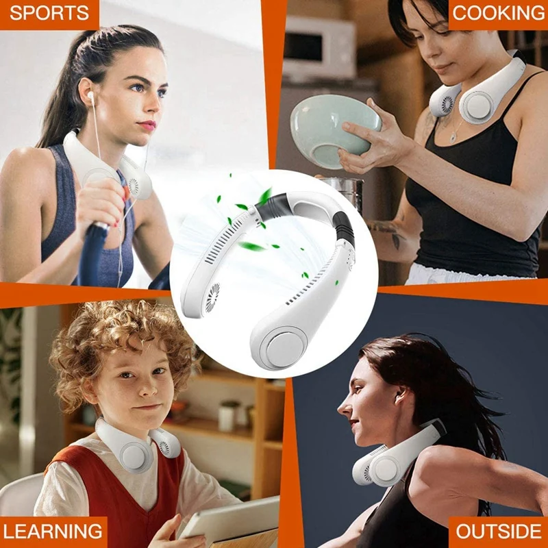 Personal Neck Fan Portable Mini Cooler Fan Hands Free Bladeless Fan 4000 MAn Battery Operated Wearable Personal Fan
Personal Neck Fan Portable Mini Cooler Fan Hands Free Bladeless Fan 4000 MAn Battery Operated Wearable Personal Fan