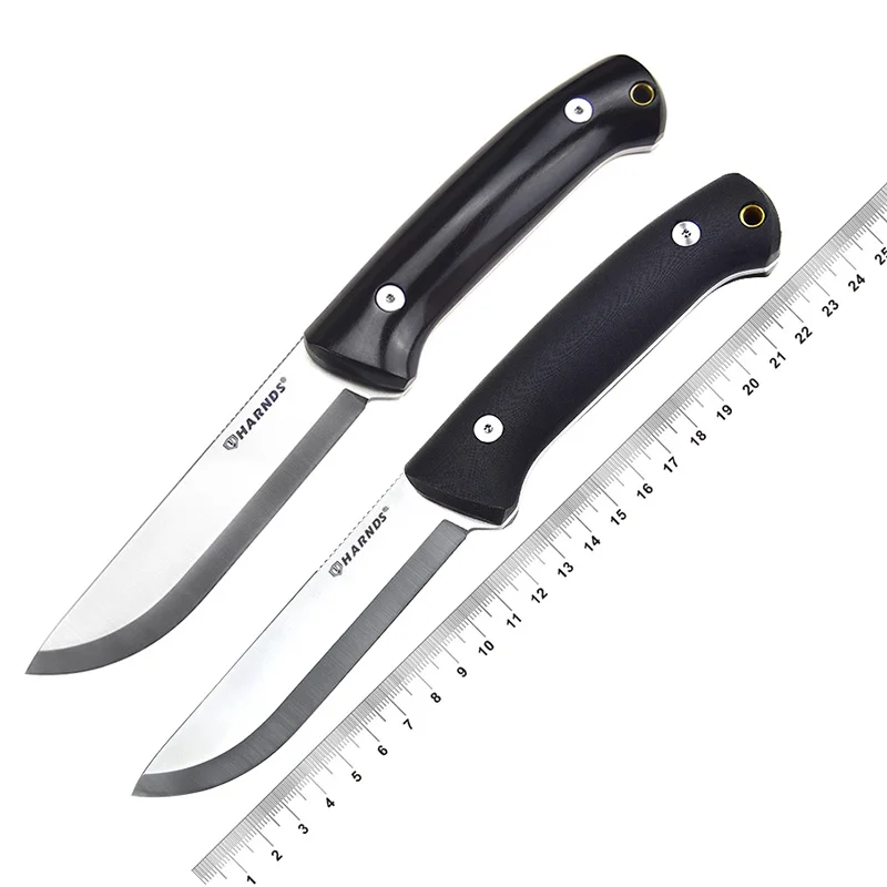 HARNDS HK4018 Forester Bushcraft Sandvik 14C28N Fixed Blade Knife G10 Ebony Handle Outdoor Survival Camping kydex Leather EDC
HARNDS HK4018 Forester Bushcraft Sandvik 14C28N Fixed Blade Knife G10 Ebony Handle Outdoor Survival Camping kydex Leather EDC