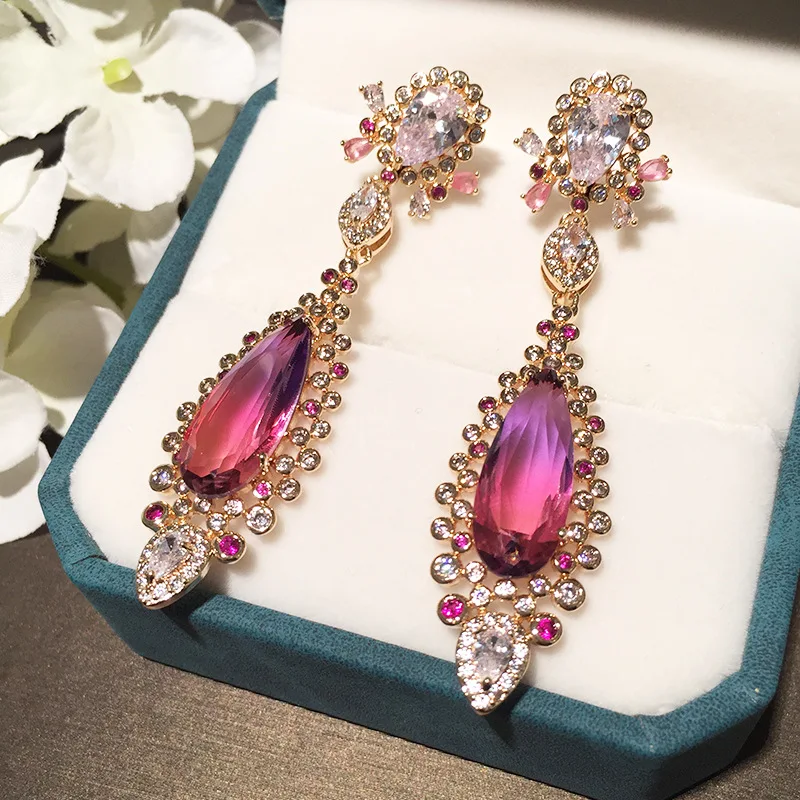 Colorful water drop earrings fairy cheongsam retro Chinese S925 silver needle long modified face round face tassel earrings
Colorful water drop earrings fairy cheongsam retro Chinese S925 silver needle long modified face round face tassel earrings