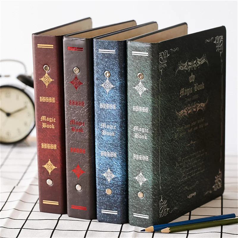 A5 Retro Magic Book Binder Notebook Hard Cover Detachable Creative Thickened Hardcover Diray Notebook School Office Supplies
A5 Retro Magic Book Binder Notebook Hard Cover Detachable Creative Thickened Hardcover Diray Notebook School Office Supplies