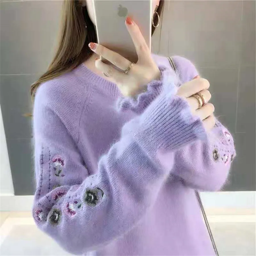 2021 spring autumn winter new women fashion casual warm nice Sweater woman female OL long sleeve knit top
2021 spring autumn winter new women fashion casual warm nice Sweater woman female OL long sleeve knit top