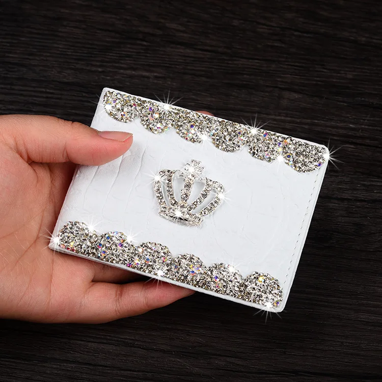 Handmade Rhinestone ID Photo Case Diamond Crown Business Card Driver License Holder Leather Bank Card Storage for Womon Girls
Handmade Rhinestone ID Photo Case Diamond Crown Business Card Driver License Holder Leather Bank Card Storage for Womon Girls
