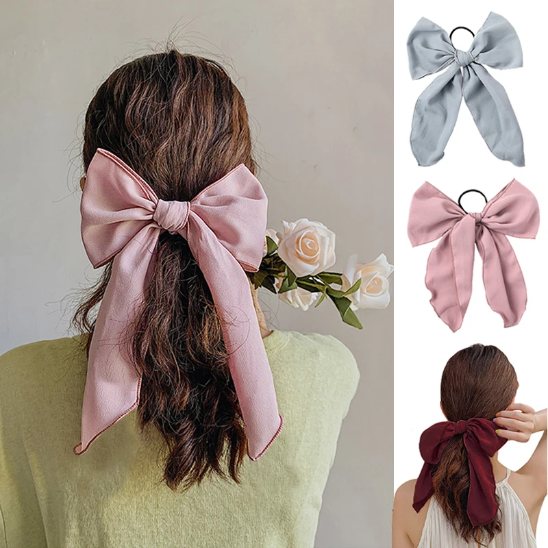 7 Color Women Solid Color Hair Bows Rope Ties Girls Cute Large Bowknot Hair Scrunchies Rubber Band Fashion Hair Acccessories
7 Color Women Solid Color Hair Bows Rope Ties Girls Cute Large Bowknot Hair Scrunchies Rubber Band Fashion Hair Acccessories