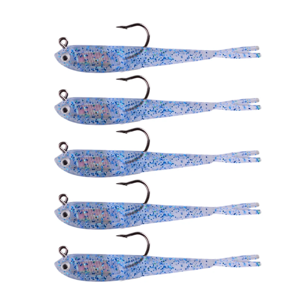 1/5pcs Soft Bait Soft Fish Fork Tail with Hook Fish 75mm Artificial Silicone Fish Bait Fishing Tackle Fishing Lure Accessories
1/5pcs Soft Bait Soft Fish Fork Tail with Hook Fish 75mm Artificial Silicone Fish Bait Fishing Tackle Fishing Lure Accessories