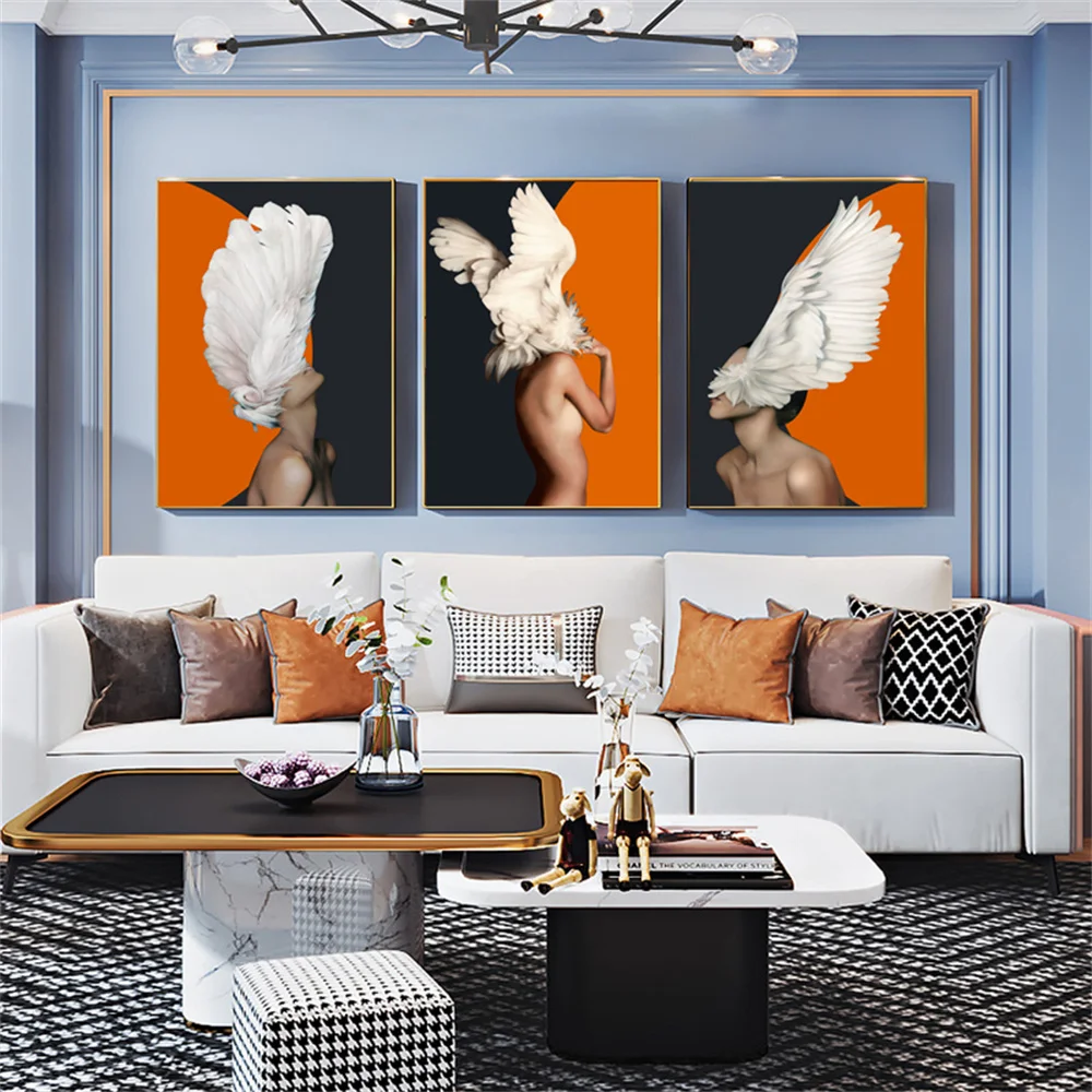 Abstract Figure Women Wall Art Poster And Print Head Flower Feather Orange Canvas Painting Nordic Picture Living Room Home Decor
Abstract Figure Women Wall Art Poster And Print Head Flower Feather Orange Canvas Painting Nordic Picture Living Room Home Decor