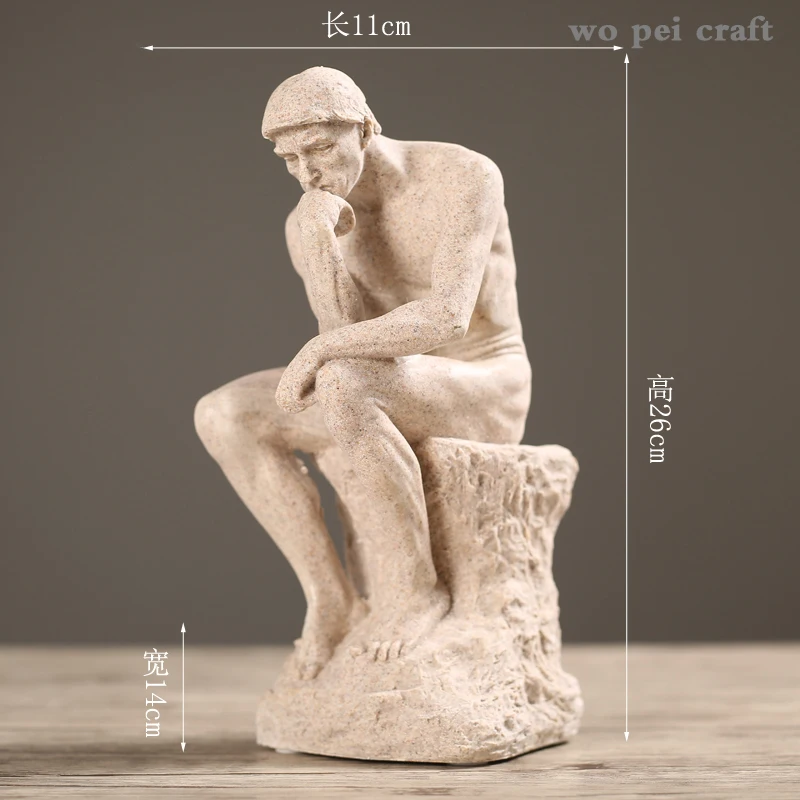 Nordic Meditator Minimalist Office Desktop Decor Statuette Thinker Resin Portrait Figurine Adornments Vintage Home Decoration
Nordic Meditator Minimalist Office Desktop Decor Statuette Thinker Resin Portrait Figurine Adornments Vintage Home Decoration
