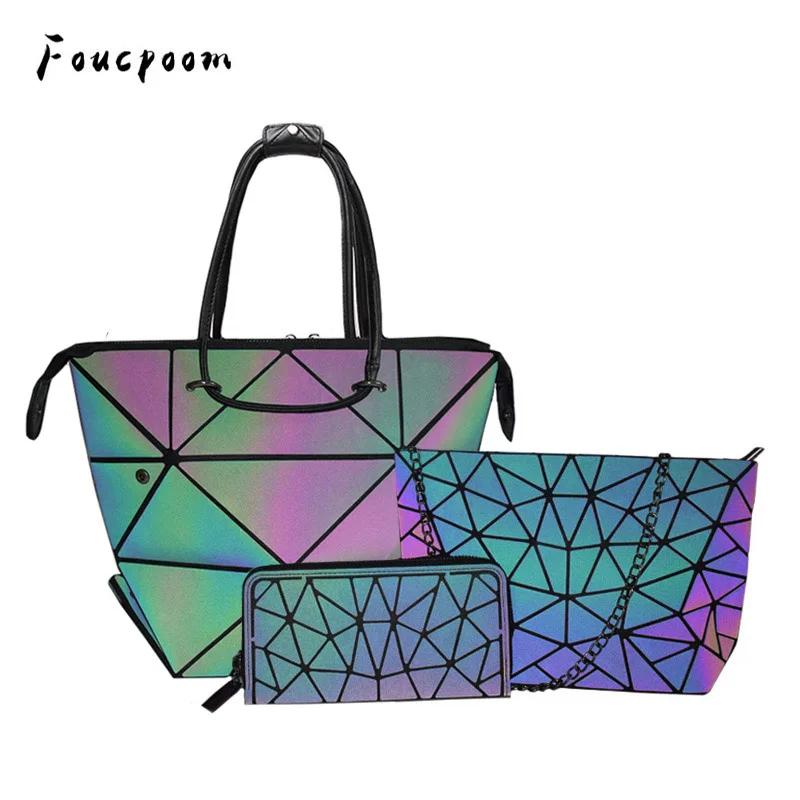 Luminous Purses and Handbags Women Set Geometry Shoulder Bags Purse Totes Bag Female Plain Folding Crossbody Bag Drop Shipping
Luminous Purses and Handbags Women Set Geometry Shoulder Bags Purse Totes Bag Female Plain Folding Crossbody Bag Drop Shipping