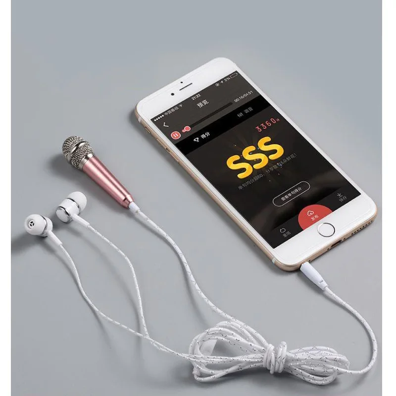KTV Singing 3D Surround Sound HD Fidelity Professional Tuning Mini Small Mobile Phone Microphone
KTV Singing 3D Surround Sound HD Fidelity Professional Tuning Mini Small Mobile Phone Microphone