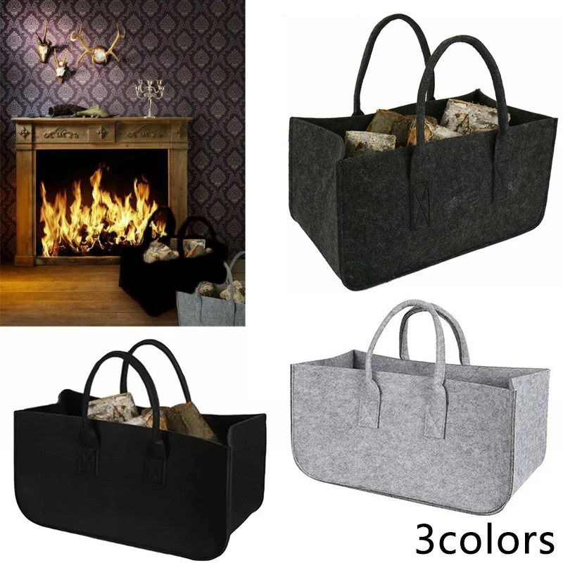 Felt Bag Storage Shopping Holder Firewood Basket Pocket Newspaper Wood Carriers 장바구니 free shipping
Felt Bag Storage Shopping Holder Firewood Basket Pocket Newspaper Wood Carriers 장바구니 free shipping
