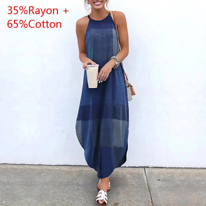 Printed Maxi Dresses VONDA Bohemian Sexy Sleeveless Sundress Women Causal Halter Summer Beach Dress Asymmetric Long Dresses 5XL
Printed Maxi Dresses VONDA Bohemian Sexy Sleeveless Sundress Women Causal Halter Summer Beach Dress Asymmetric Long Dresses 5XL