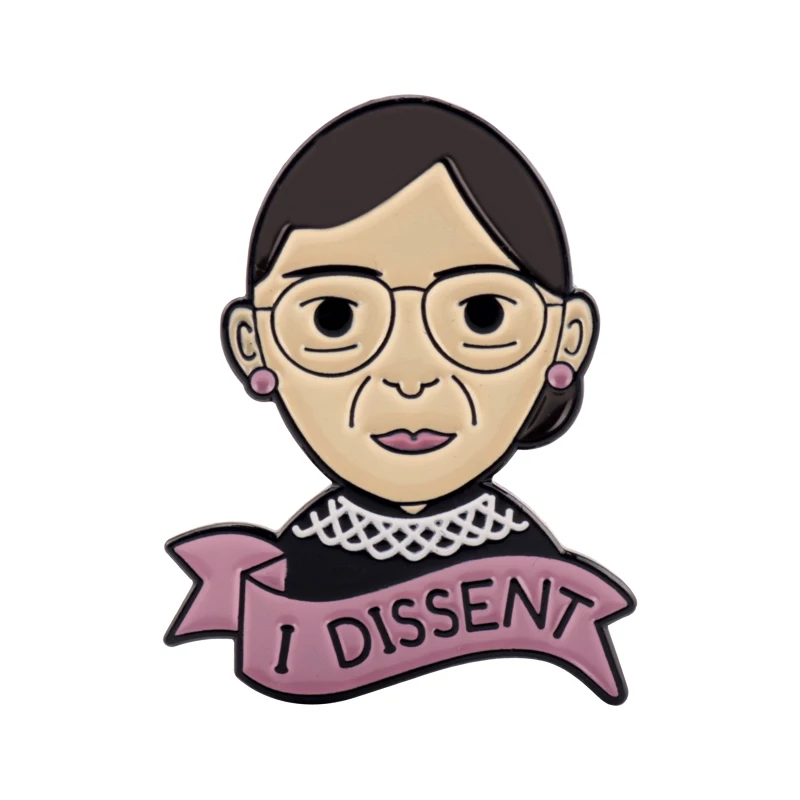 Female Justice Enamel Pin Ginsburg Brooches for Women Shirt Clothes Bag Pins Badge Figure Brooches for Ladies
Female Justice Enamel Pin Ginsburg Brooches for Women Shirt Clothes Bag Pins Badge Figure Brooches for Ladies
