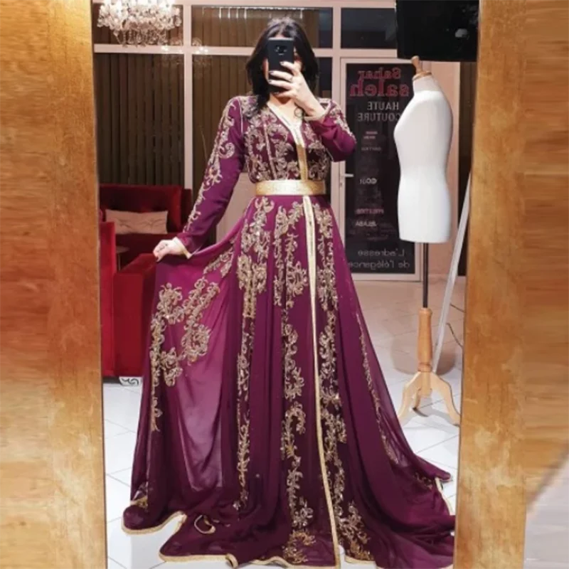 Custom Made Fuchsia Embroidered Moroccan Kaftan Muslim Long Evening Dresses Elegant Long Sleeves Dubai Formal Dress Prom Gown
Custom Made Fuchsia Embroidered Moroccan Kaftan Muslim Long Evening Dresses Elegant Long Sleeves Dubai Formal Dress Prom Gown