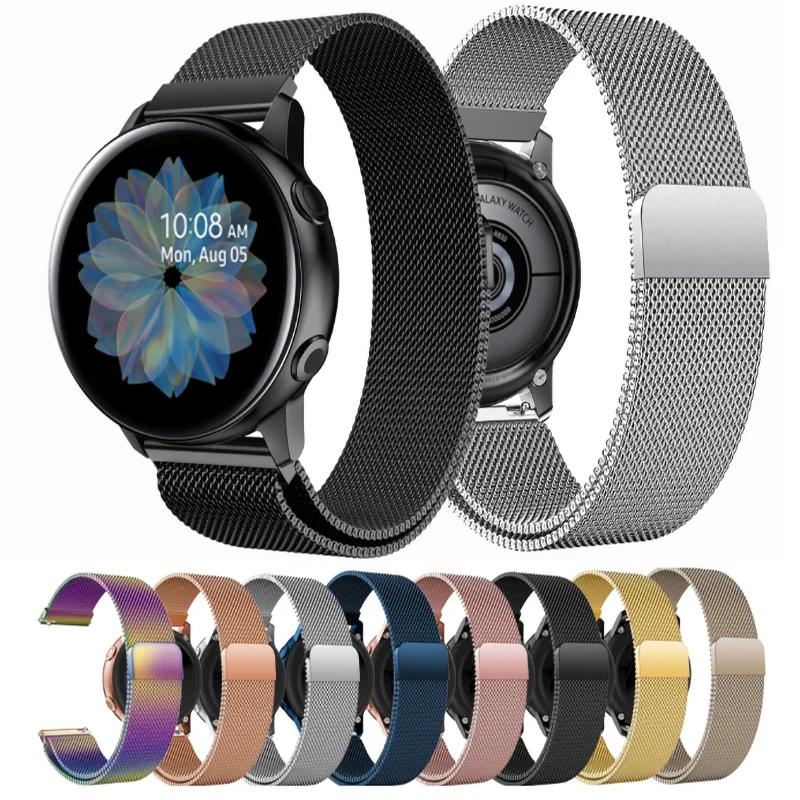Magnetic 20mm watch strap For Samsung Galaxy watch 4 classic/Active 2/46mm/S3 Frontier/bracelet Huawei GT/2e/Pro 22mm watchband
Magnetic 20mm watch strap For Samsung Galaxy watch 4 classic/Active 2/46mm/S3 Frontier/bracelet Huawei GT/2e/Pro 22mm watchband