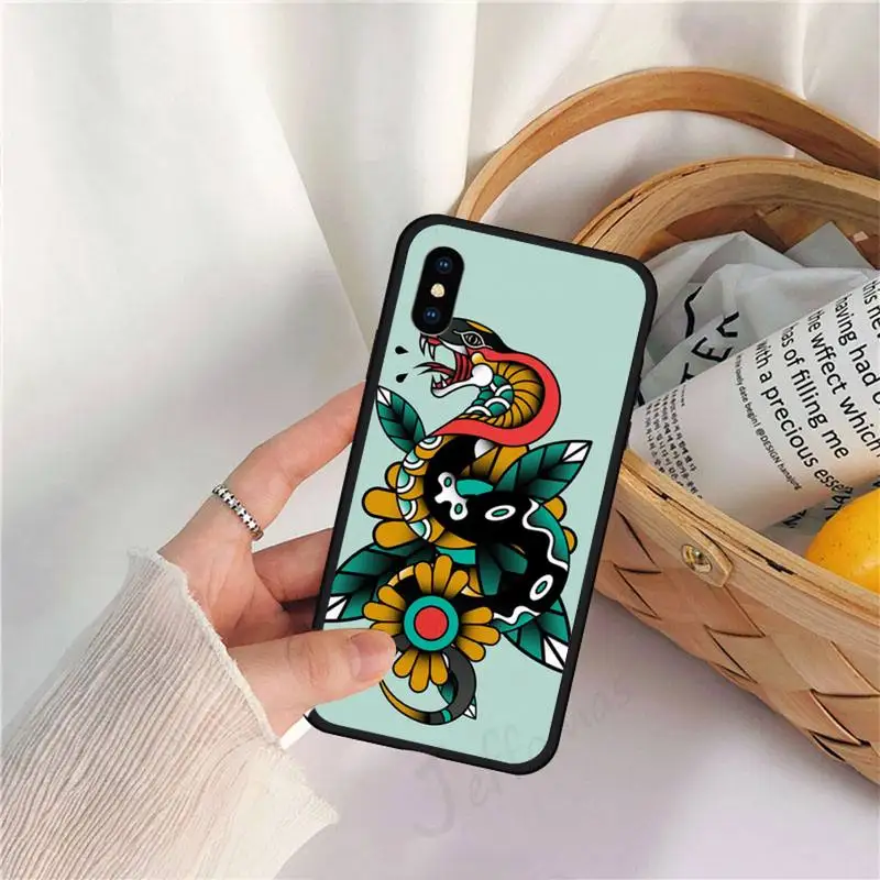 Colorful snake retro art beautiful Viper Phone Case for iPhone 11 12 pro XS MAX 8 7 6 6S Plus X 5S SE 2020 XR
Colorful snake retro art beautiful Viper Phone Case for iPhone 11 12 pro XS MAX 8 7 6 6S Plus X 5S SE 2020 XR