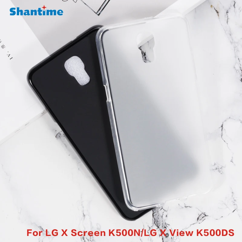 Силиконовый чехол для LG X Screen K500N гелевый пудинг защитная задняя крышка телефона
