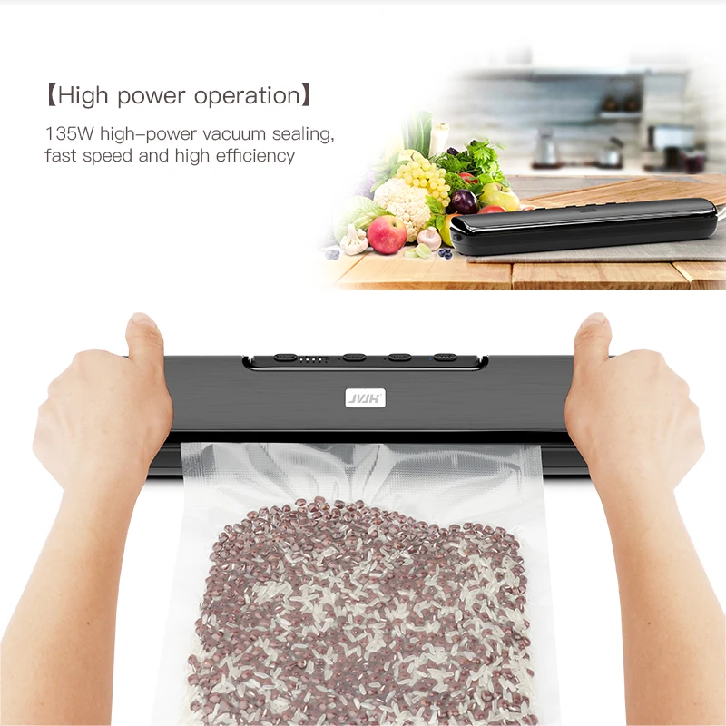 Dry&Wet Electric Vacuum Food Sealer 220V-110V Household Packers Automatic Food Vacuum Packing Machine with Free 15Pcs Sealer Bag
Dry&Wet Electric Vacuum Food Sealer 220V-110V Household Packers Automatic Food Vacuum Packing Machine with Free 15Pcs Sealer Bag