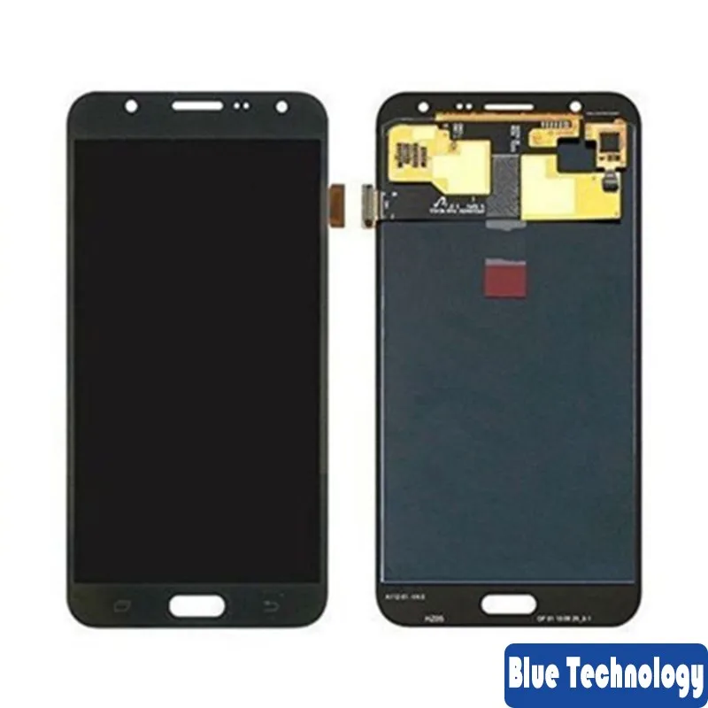 100% супер AMOLED LCD для Samsung Galaxy J7 2015 J700 J700F J700M J700H LCDS дисплей сенсорный экран Pantalla