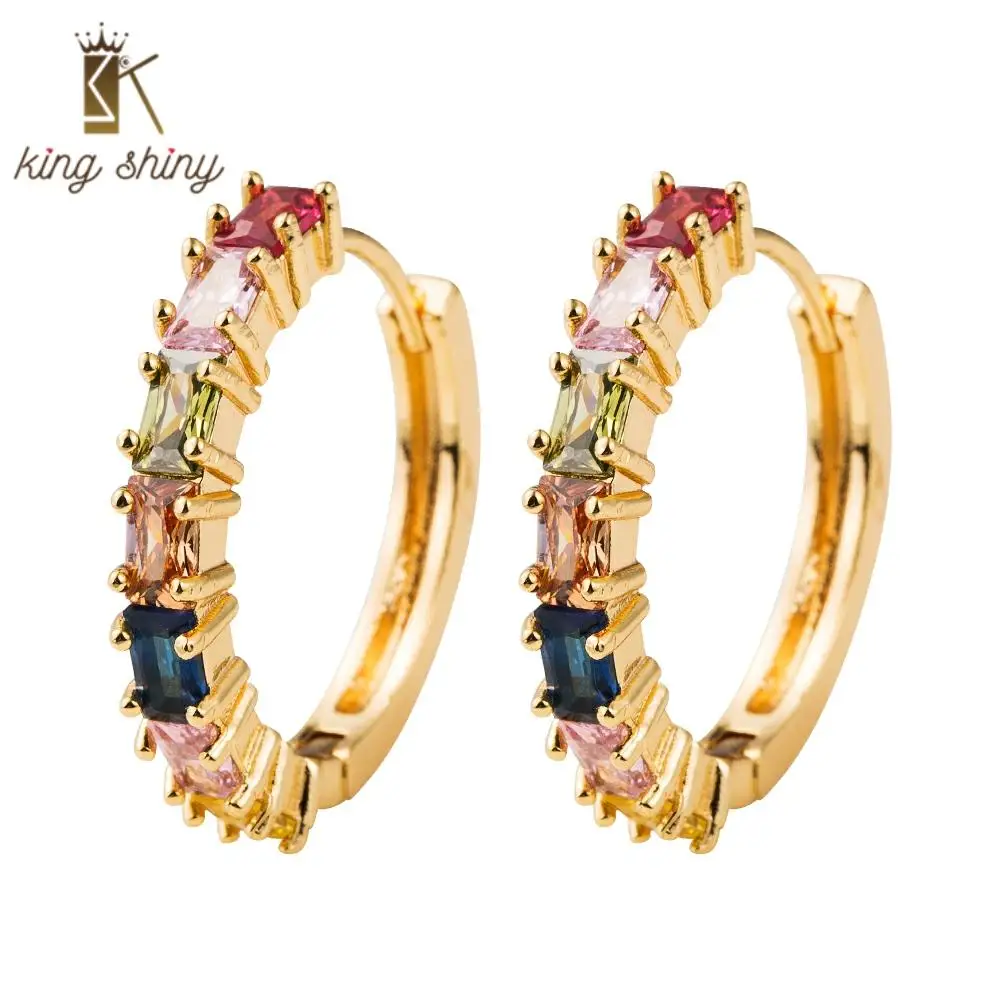 Vintage CZ Cartilage Statement Copper Hoop Earring for Woman Luxury Rainbow Zirconia Hoop Earrings Ear Piercing Jewelry for Girl
Vintage CZ Cartilage Statement Copper Hoop Earring for Woman Luxury Rainbow Zirconia Hoop Earrings Ear Piercing Jewelry for Girl