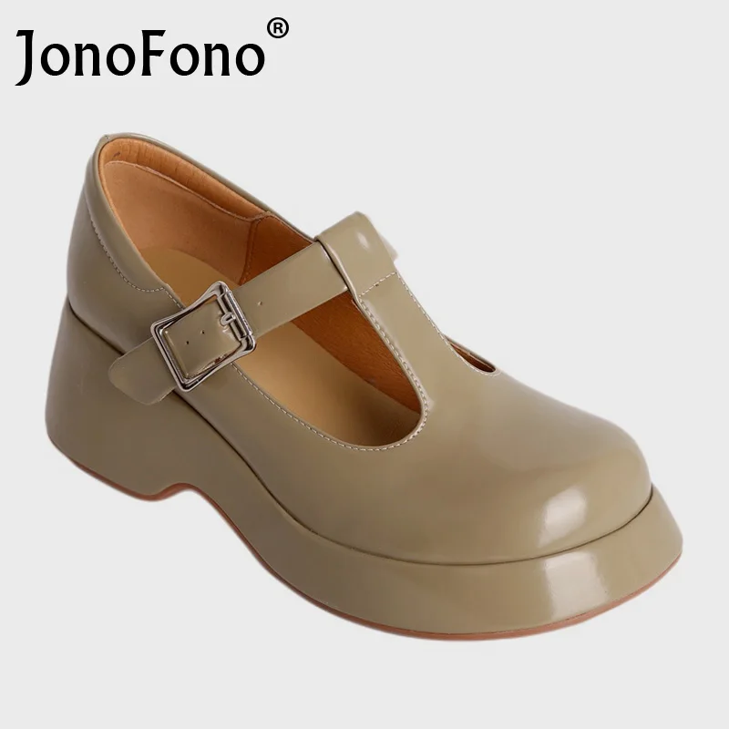 JonoFono 2022 Shoes Women Real Leather Pumps Thick Heels Platform Buckle Strap Fashion Ins Sweet Ladies Footwear Size 34-39
JonoFono 2022 Shoes Women Real Leather Pumps Thick Heels Platform Buckle Strap Fashion Ins Sweet Ladies Footwear Size 34-39