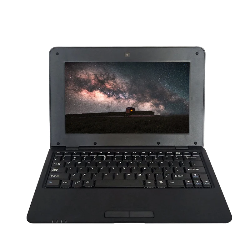 

2021 Portable Netbook Laptop Computer PC 10.1" Android Student Notebook Touch Pad WIFI LAN Cheapest Ultrabook SD Card 80 KEY