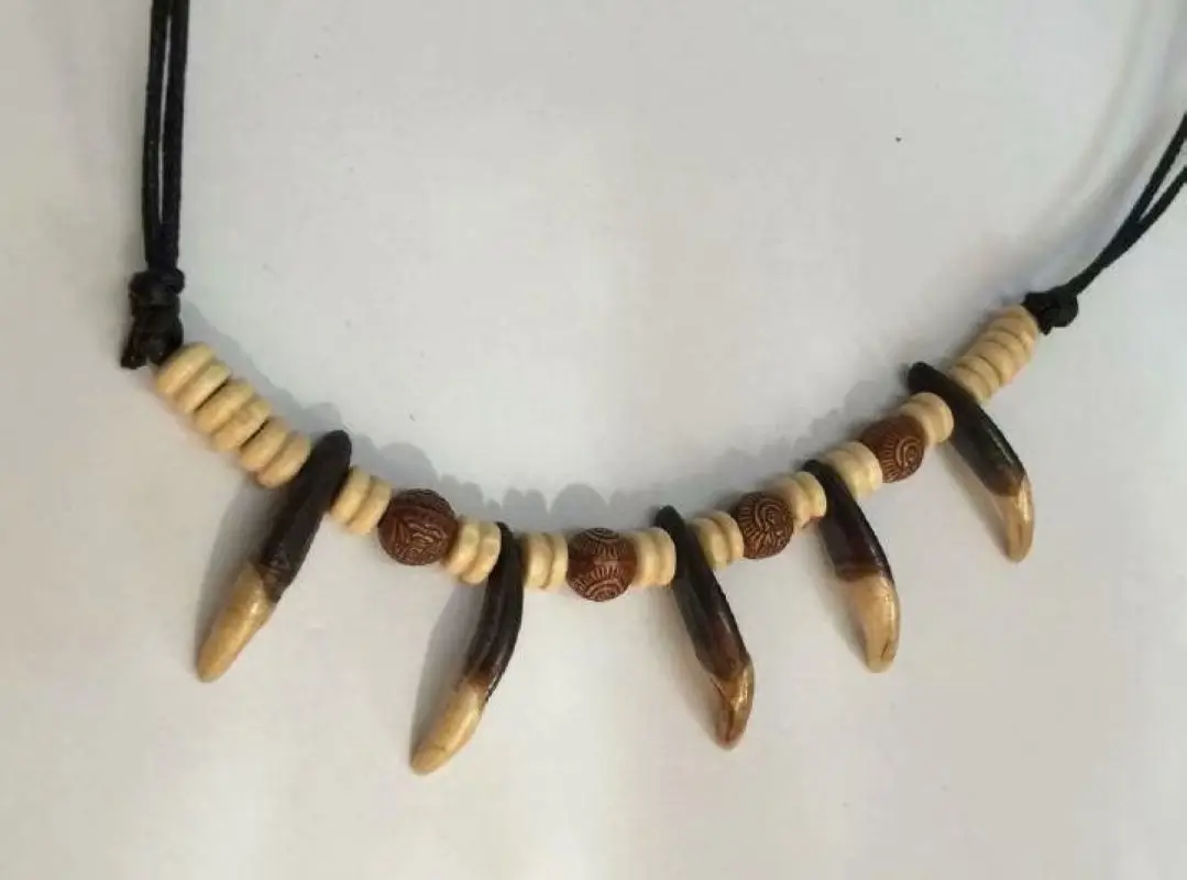 3 pcs Tribal couple Fangs Wolf Tooth Biker Surfer Necklace Choker Mens Womens Amulet Jewellery
3 pcs Tribal couple Fangs Wolf Tooth Biker Surfer Necklace Choker Mens Womens Amulet Jewellery