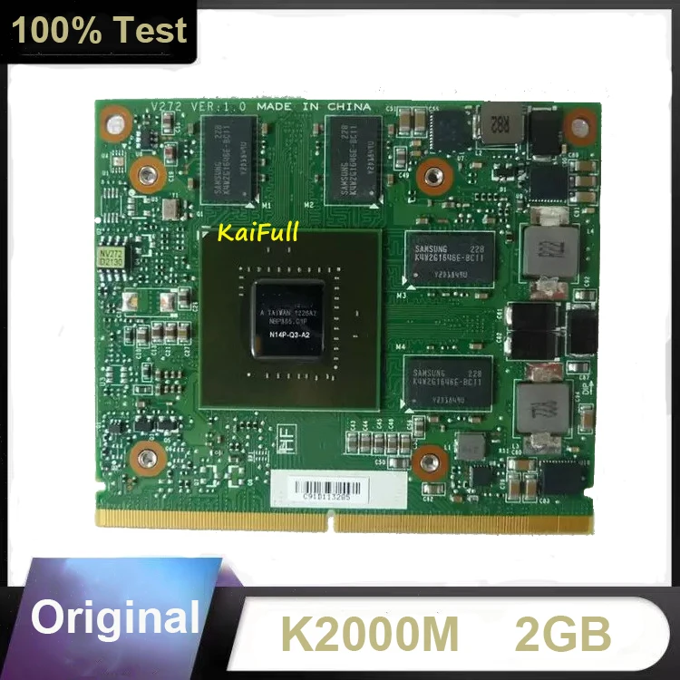 Оригинальная графическая карта K2000M K 2000M N14P Q3 A2 видеокарта 2 ГБ для Dell Precision M4700 M4800 HP