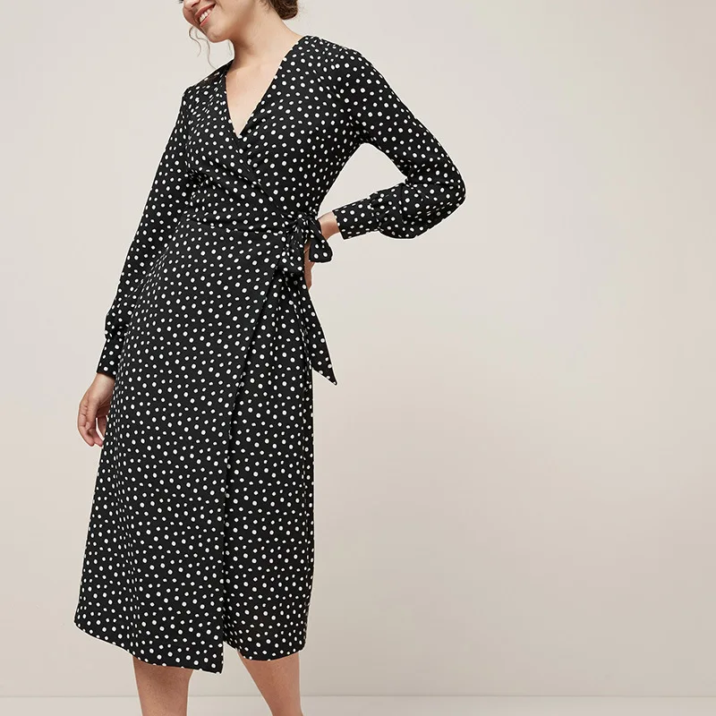 Dot Print V Neck Lantern Sleeve Spring Dress Women Casual Dresses Women's Patrty Dress 2020 New Arrival
Dot Print V Neck Lantern Sleeve Spring Dress Women Casual Dresses Women's Patrty Dress 2020 New Arrival