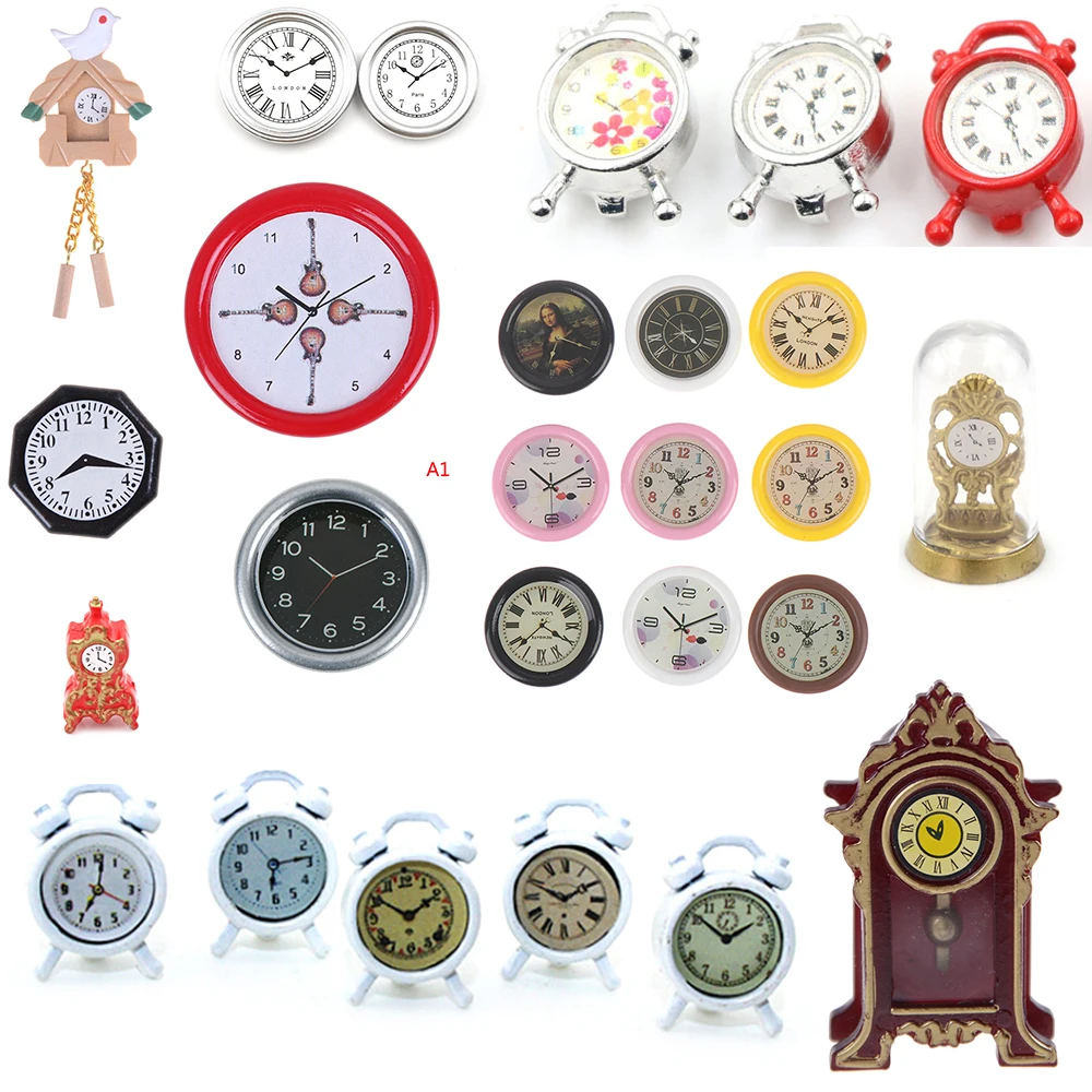 1:12 Scale Wall Alarm Clock Mini Dollhouse Miniature Toys Doll Kitchen Living Room Furniture Accessories Home Decoration
1:12 Scale Wall Alarm Clock Mini Dollhouse Miniature Toys Doll Kitchen Living Room Furniture Accessories Home Decoration