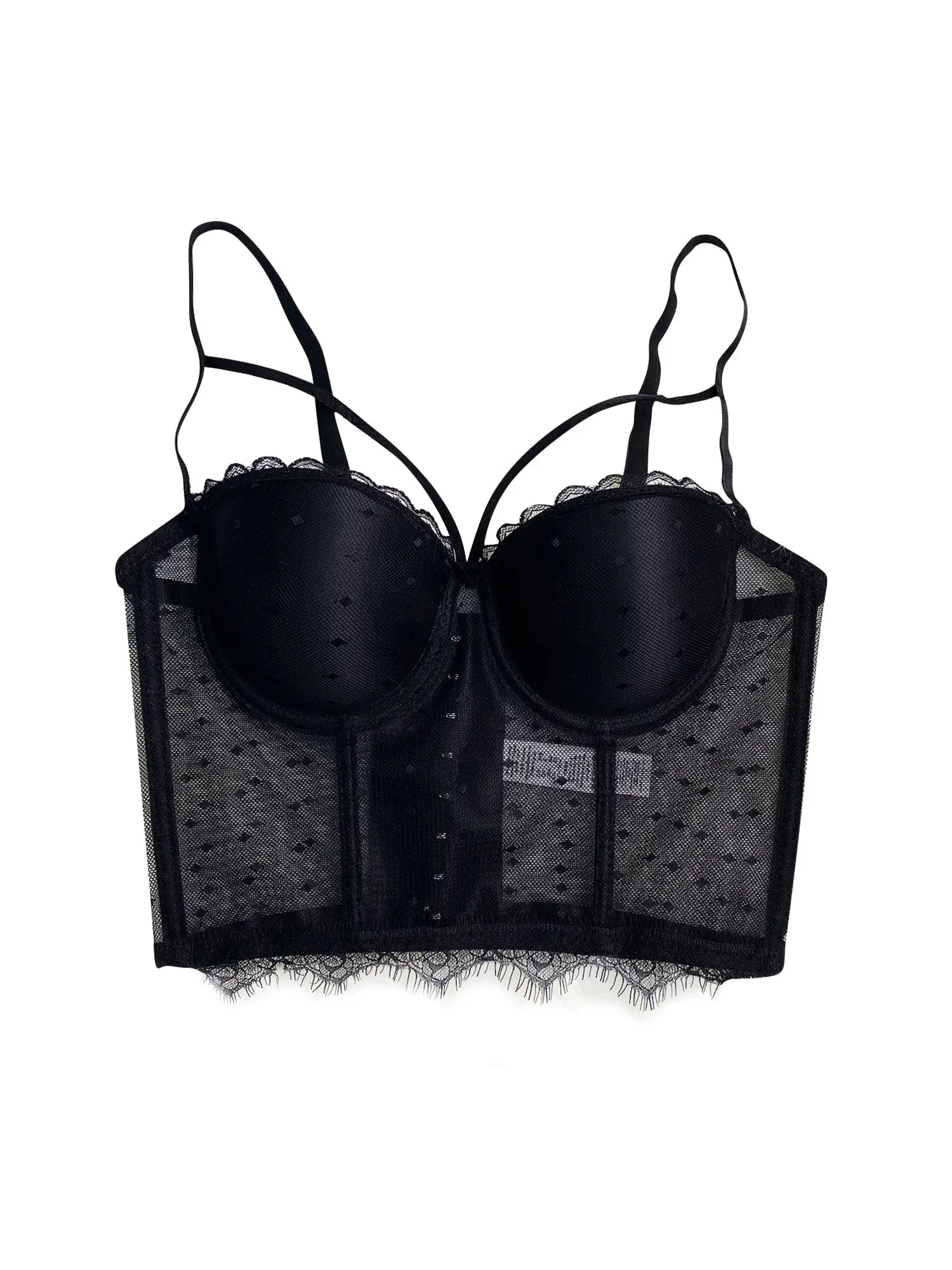 Women Sexy Close-fitting Camisole, Black Solid Color V-neck Sleeveless Lace Hem Tops
Women Sexy Close-fitting Camisole, Black Solid Color V-neck Sleeveless Lace Hem Tops