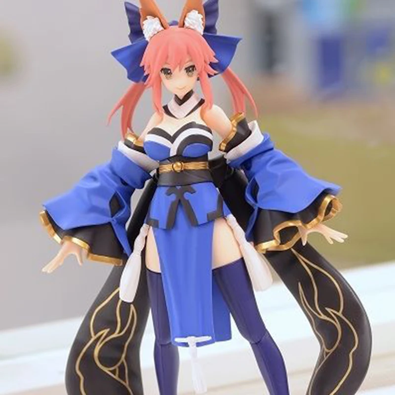14cm Fate/EXTRA Caster Anime Action Figure PVC Kimono Cute Fox Animal Ears Clogs Changeable Face Movable Collection Model Toys
14cm Fate/EXTRA Caster Anime Action Figure PVC Kimono Cute Fox Animal Ears Clogs Changeable Face Movable Collection Model Toys