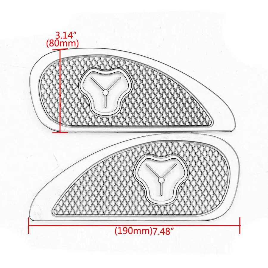 Motorycle Side Gas Oil Tank Knee Pads Universal Fuel Tanks Traction Decals Stickers Side Panels For Honda Yamaha Kawasaki
Motorycle Side Gas Oil Tank Knee Pads Universal Fuel Tanks Traction Decals Stickers Side Panels For Honda Yamaha Kawasaki