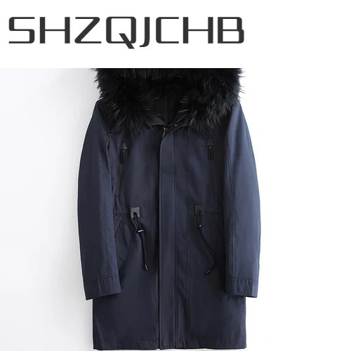 Мужское зимнее пальто SHZQ с капюшоном из натурального меха енота, подкладка из кроличьего меха, парки 2021, корейские теплые мужские пальто, зи...
Мужское зимнее пальто SHZQ с капюшоном из натурального меха енота, подкладка из кроличьего меха, парки 2021, корейские теплые мужские пальто, зи...