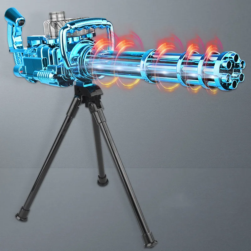Игрушечный пистолет Gatling золотого и черного цвета Электрический пулемет Водяная