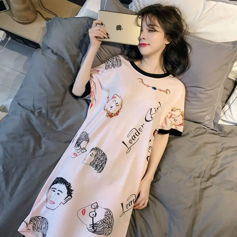 Seeslim Casual Cartoon Doraemon Nightgowns Women Short Sleeve Night Dress Summer Sleepwear Dress Women Pyjamas Homewear 2021
Seeslim Casual Cartoon Doraemon Nightgowns Women Short Sleeve Night Dress Summer Sleepwear Dress Women Pyjamas Homewear 2021