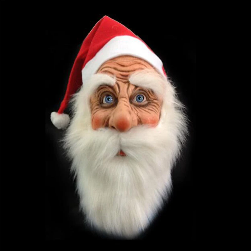Christmas Santa Claus Latex Mask with Hat Funny Novelty Christmas Gift Cosplay Props Parents Makeup Accessories Carnival Party
Christmas Santa Claus Latex Mask with Hat Funny Novelty Christmas Gift Cosplay Props Parents Makeup Accessories Carnival Party