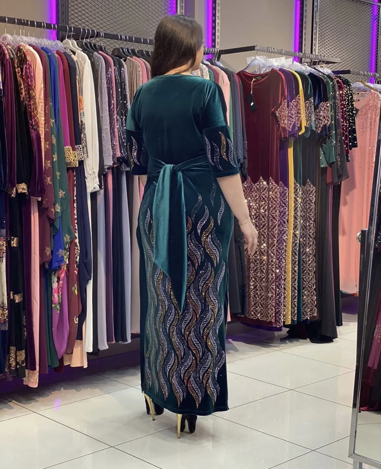 African Dresses for Women African Women O-neck Solid Color Plus Size Long Dress African Clothing
African Dresses for Women African Women O-neck Solid Color Plus Size Long Dress African Clothing