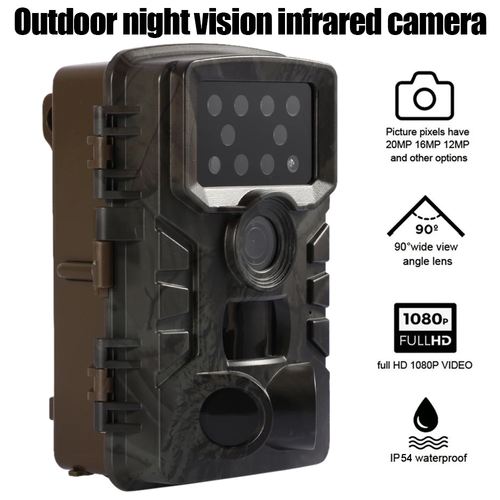 Hunting Trail Camera 20MP 1080P Waterproof PIR Infrared Night Vision Wildlife Cam Surveillance Tracking Monitor Camera PR700
Hunting Trail Camera 20MP 1080P Waterproof PIR Infrared Night Vision Wildlife Cam Surveillance Tracking Monitor Camera PR700