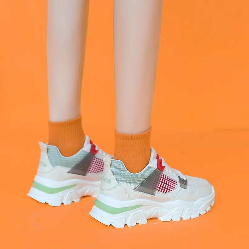 Breathable Mesh Running Shoes Women Fashion Round Toe Lace Up Vulcanized Shoes Woman Platform Sneakers Zapatos De Mujer 2021 New
Breathable Mesh Running Shoes Women Fashion Round Toe Lace Up Vulcanized Shoes Woman Platform Sneakers Zapatos De Mujer 2021 New