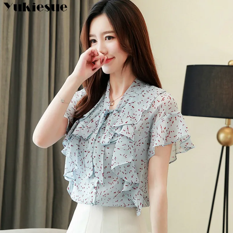 summer short sleeve ruffless women's shirt blouse for women blusas womens tops and blouses chiffon shirts ladie's top plus size
summer short sleeve ruffless women's shirt blouse for women blusas womens tops and blouses chiffon shirts ladie's top plus size