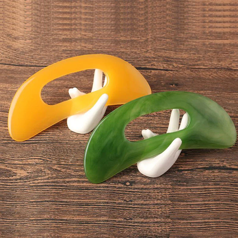 Natural Resin Massage Scraping For Face Neck Beeswax Guasha Scraper Hot 
Natural Resin Massage Scraping For Face Neck Beeswax Guasha Scraper Hot