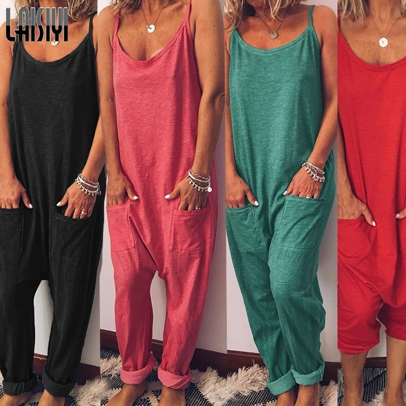 LAISIYI 2019 Casaul Women Jumpsuits Spaghetti Strap O Neck Low Crotch Collapse Rompers Loose Solid Jumpsuits Mujer ASJU20503
LAISIYI 2019 Casaul Women Jumpsuits Spaghetti Strap O Neck Low Crotch Collapse Rompers Loose Solid Jumpsuits Mujer ASJU20503
