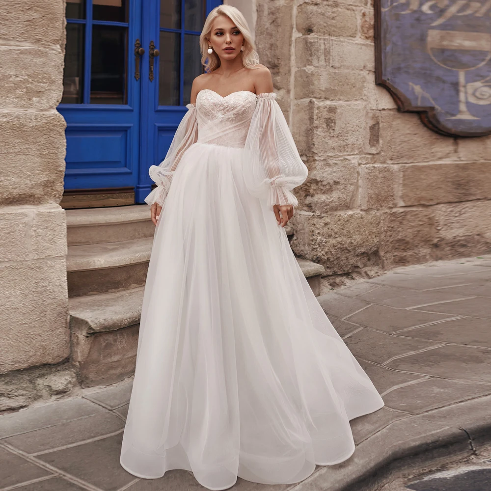 Vestidos Элегантные Свадебные платья сетки складные Аппликации Милая длинный рукав; Со скрытыми пуговицами; А-силуэт свадебные платья
Vestidos Элегантные Свадебные платья сетки складные Аппликации Милая длинный рукав; Со скрытыми пуговицами; А-силуэт свадебные платья