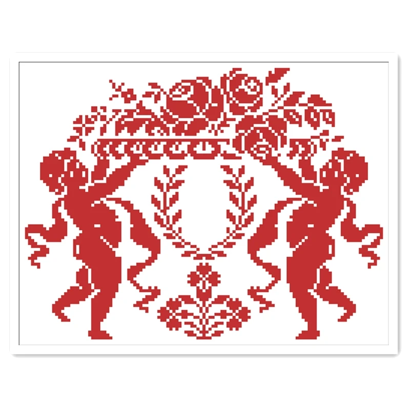 Angels cross stitch package rose flower 18ct 14ct 11ct white fabric cotton silk thread embroidery DIY handmade needlework
Angels cross stitch package rose flower 18ct 14ct 11ct white fabric cotton silk thread embroidery DIY handmade needlework